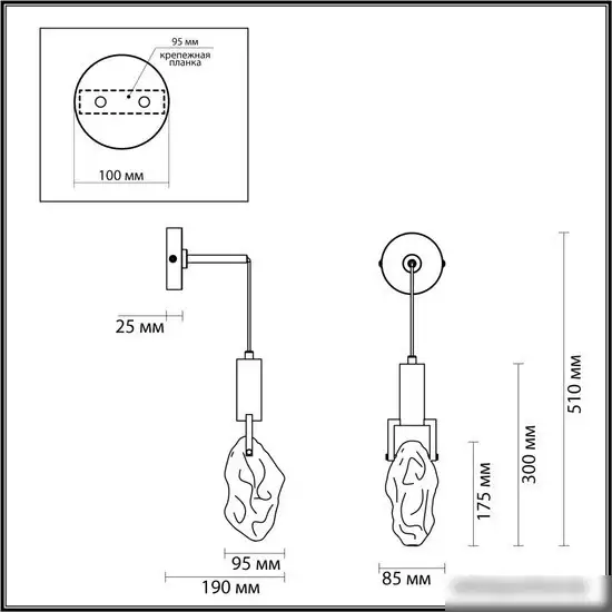 Бра Odeon Light Lia 4372/5WL – фото товара