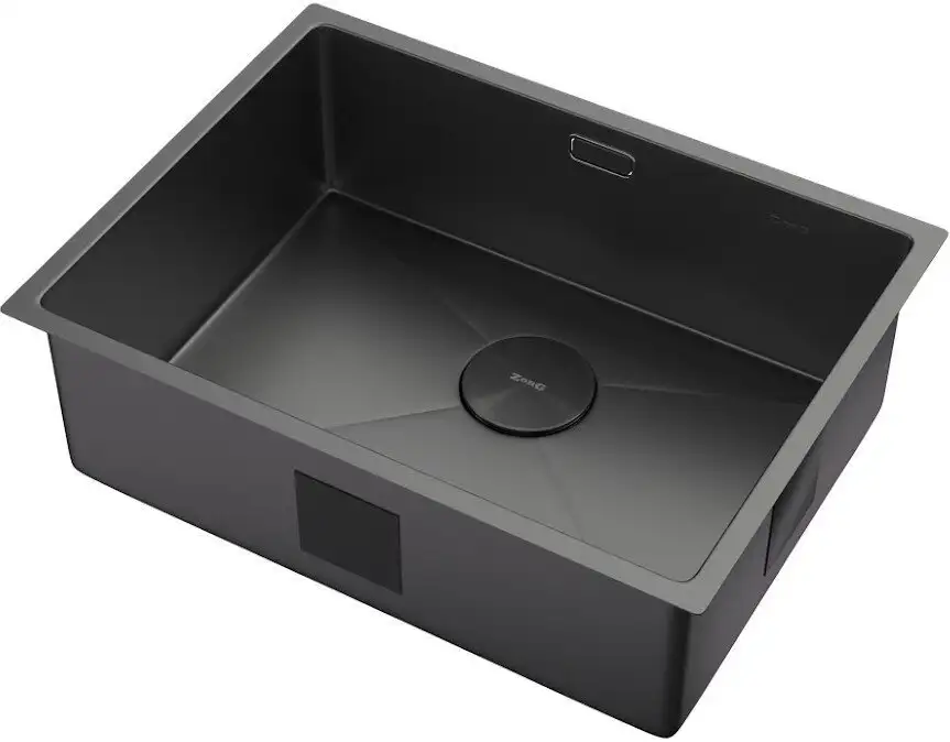 Кухонная мойка ZorG Zerox 59 U / IF Zurinox PVD Gunblack - фото товара