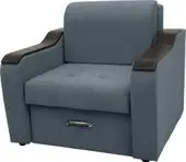 Кресло Сириус Лидер-3 НПБ 105x110 (Eva 10 велюр серый) – изображение в каталоге