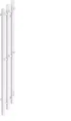 Полотенцесушитель Маргроид Ferrum Inaro 3 Cascade СНШ профильный 150*6*12 Белый матовый, скрытого монтажа, таймер справа - изображение в каталоге