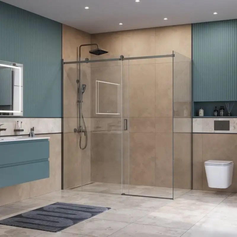 Душевой уголок BelBagno SOFT_CLOSE-2-AH-1-130/90-C-GM - фото товара