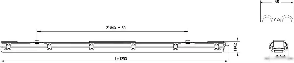 Линейный светильник ЭРА SPP-101-0-002-120 – фото товара