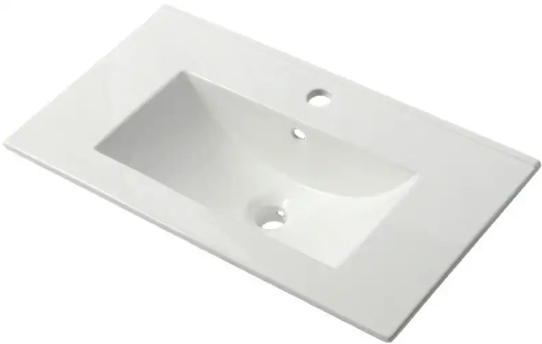 ЗОВ Тумба с умывальником Кито 80 K80LW0MRM-OL80 (белый/тростник) – фото товара