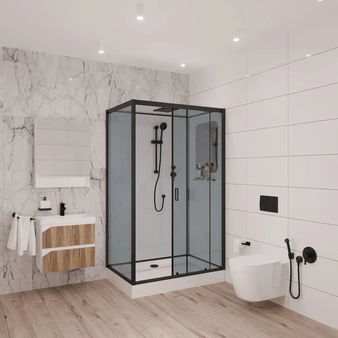 Душевая кабина Niagara NG-6912-01QR 120x80x210 (тонированное стекло) - фото товара