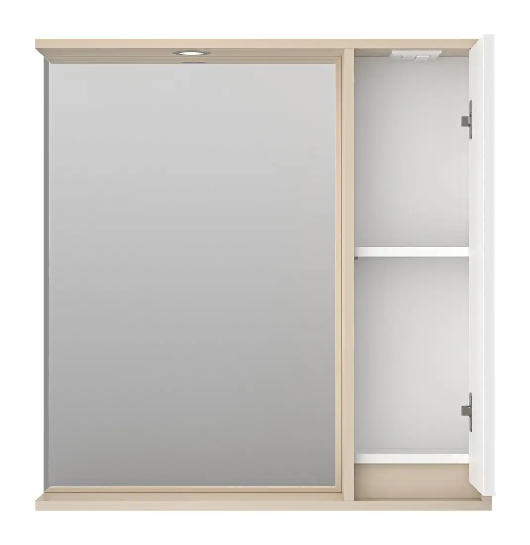 Brevita Шкаф с зеркалом для ванной Balaton R 80 BAL-04080-03-01П – фото товара