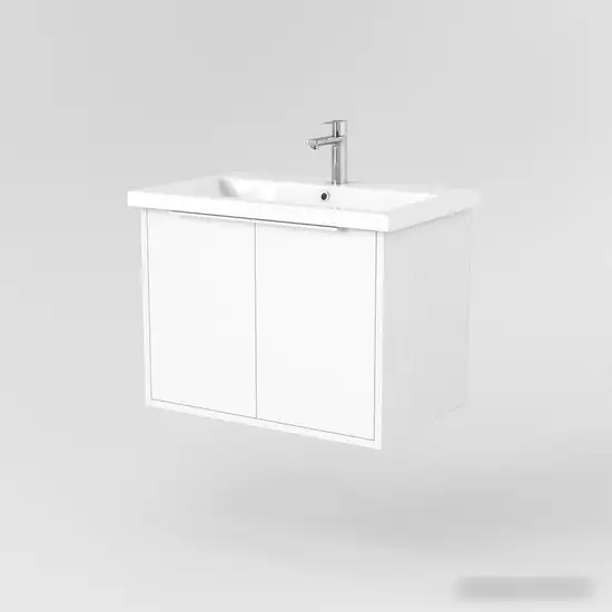 Дабер Тумба под умывальник 018 Cersanit Como 70 Т18.7С.0.5Б (белый древесный/ручка белая) – фото товара