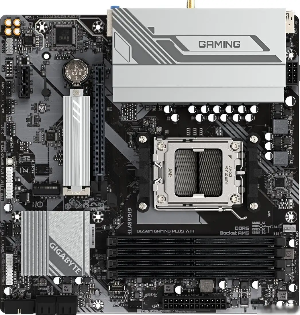 Материнская плата Gigabyte B650M Gaming Plus WiFi (rev. 1.2) – фото товара