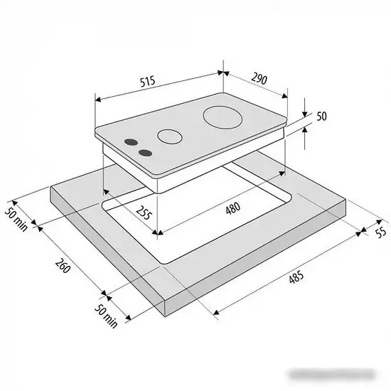 Варочная панель Krona Galileo 30 WH - фото товара