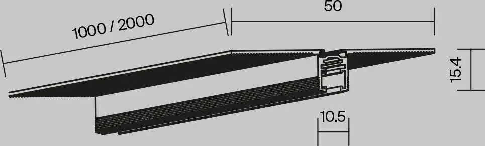 Шинопровод Maytoni Technical Busbar trunkings Levity TRX184-122B – фото товара