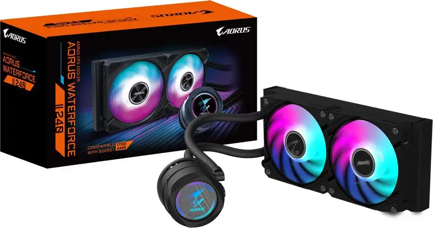 Жидкостное охлаждение для процессора Gigabyte Aorus Waterforce II 240 – фото товара
