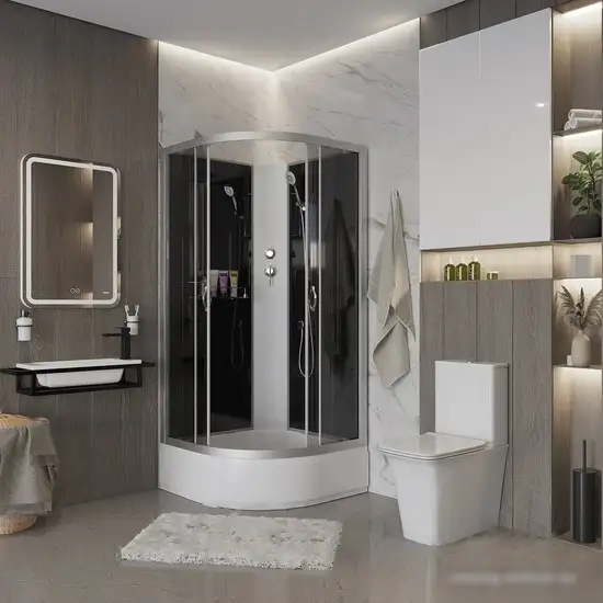 Душевая кабина Niagara NG-3502-14BK 100x100 (тонированное стекло) - фото товара