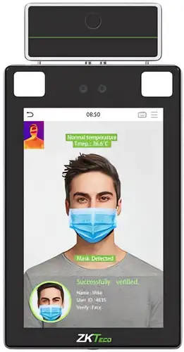 Терминал распознавания лиц ZKTeco ProFace X [CH] – изображение в каталоге