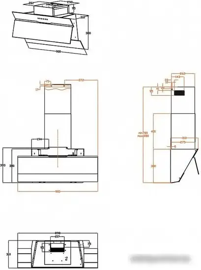 Кухонная вытяжка Haier HVX-W992GBA - фото товара