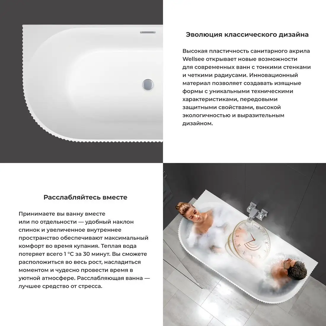 Ванна Wellsee Festive Fox 150x75 28730103R (пристенная ванна белый глянец, экран, ножки, сифон-автомат матовый черный) - фото товара