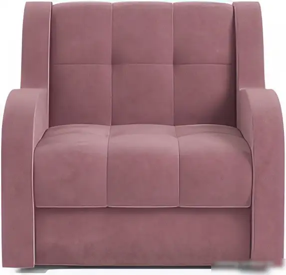 Кресло-кровать Мебель-АРС Аккордеон Барон (велюр, пудра НВ-178 18) – фото товара