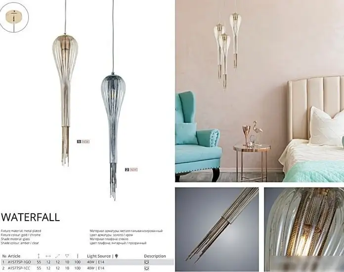 Подвесная люстра Arte Lamp Waterfall A1577SP-1CC – фото товара