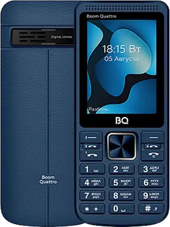 Кнопочный телефон BQ-Mobile BQ-2455 Boom Quattro (синий)