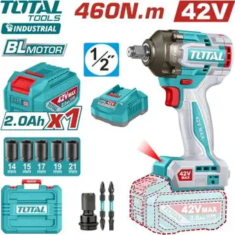 Гайковерт Total TIWLI42461 (с 1-им АКБ, кейс) – изображение в каталоге