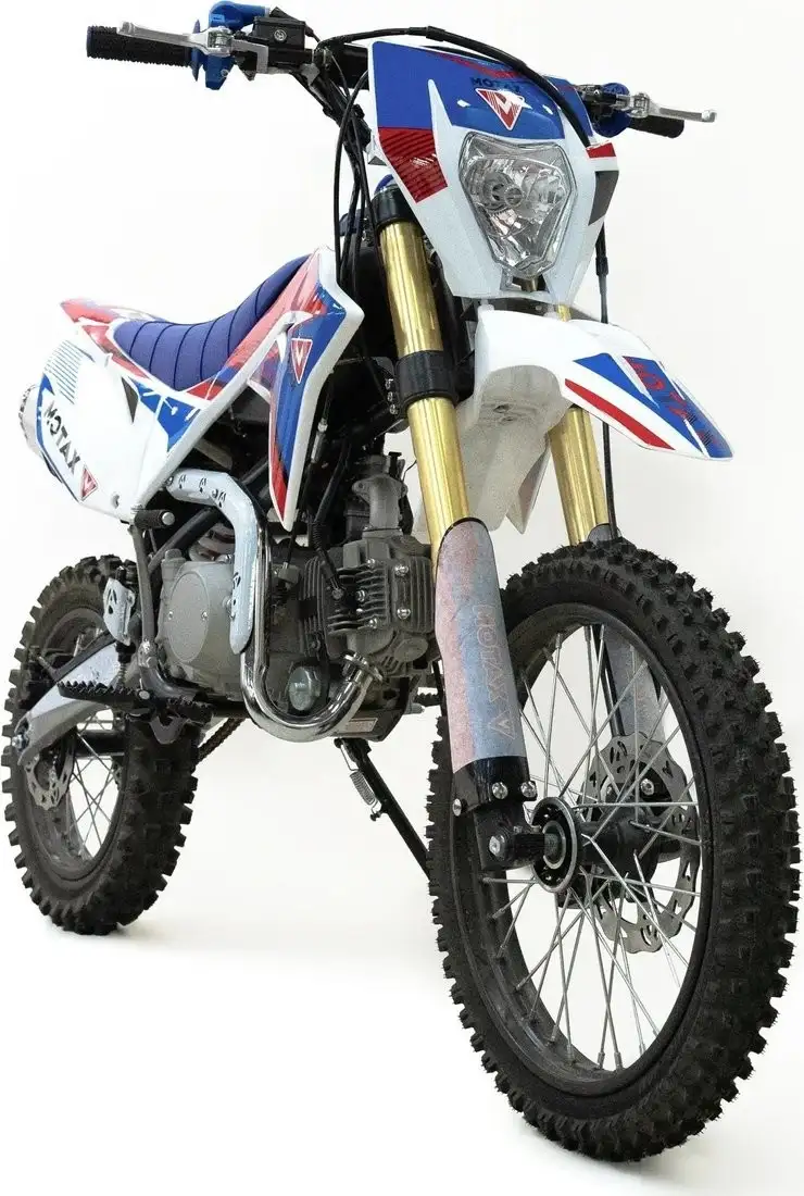 Мотоцикл Motax MX 125 17/14 (черный/белый/синий) – фото товара