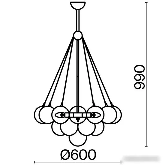 Подвесная люстра Freya Fiesta FR5231PL-06BS – фото товара