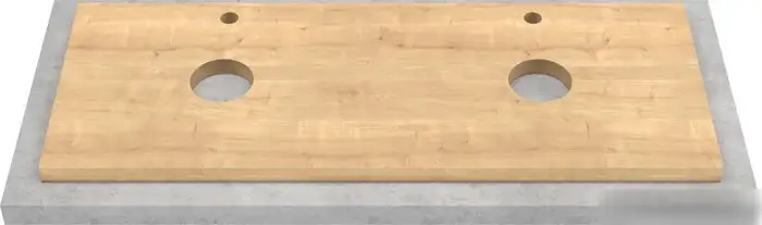 ЗОВ Тумба под умывальник Дион 120 D120LWP0M9003MKV5-HPL38T (туя/белый матовый) – фото товара