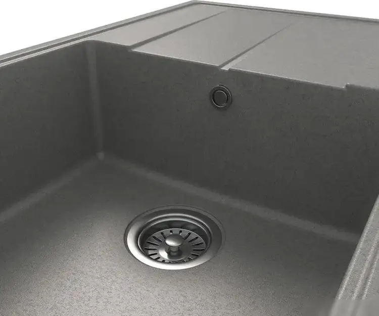 Кухонная мойка Teymi Hanna Smart 74х48 T120118 (серый матовый) - фото товара