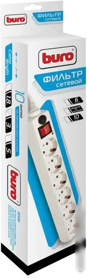 Сетевой фильтр Buro 600SH-3-W – фото товара