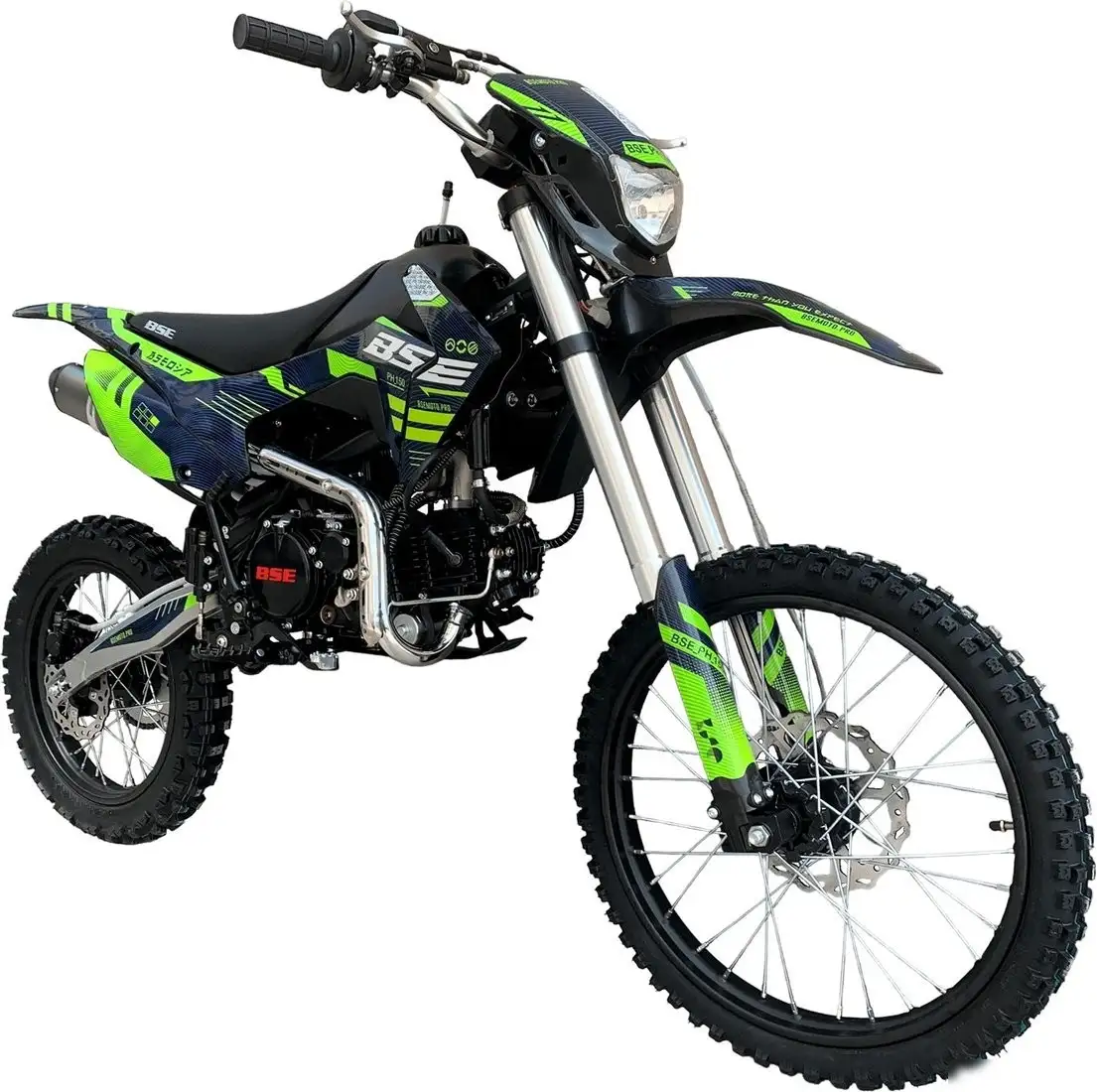 Мотоцикл BSE PH 150 19/16 AK47 (зеленый) – фото товара