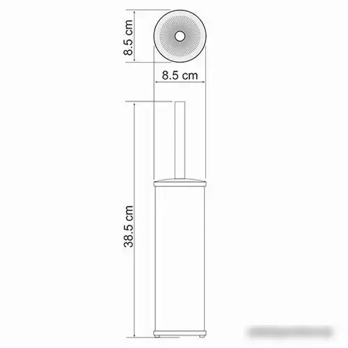Ершик для унитаза Wasserkraft K-1027Black – фото товара