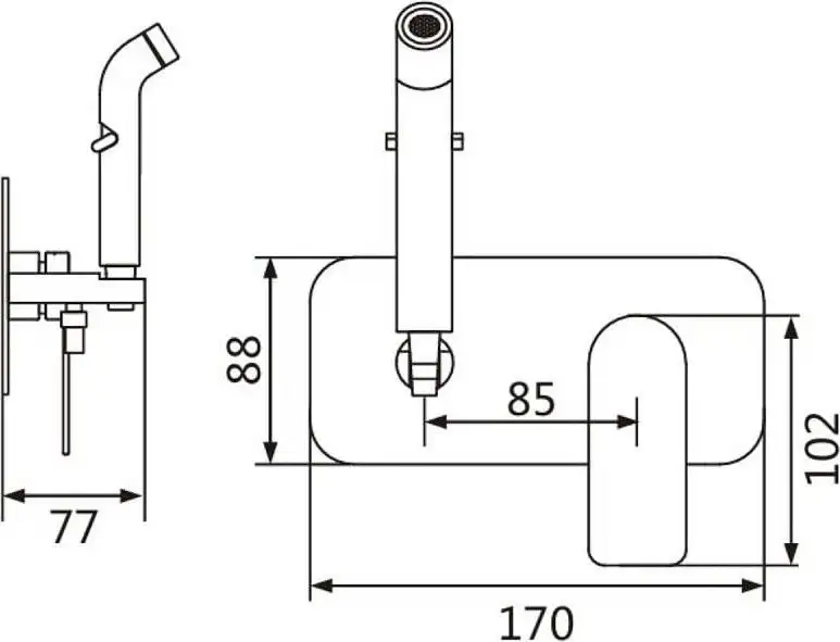 Гигиенический душ Shevanik S4105G - фото товара