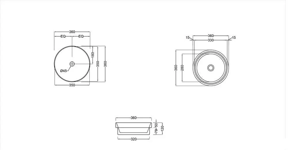 Умывальник Jaquar Solo SLS-WHT-6905 - фото товара