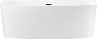 Ванна Wellsee Belle Spa 2.0 170x75 235804003 (пристенная ванна белый глянец, экран, каркас, сифон-автомат матовый черный) - изображение в каталоге