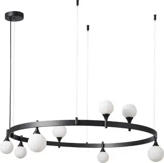 Подвесная люстра Kinklight Бьянки 07808-8.19 (черный) – изображение в каталоге