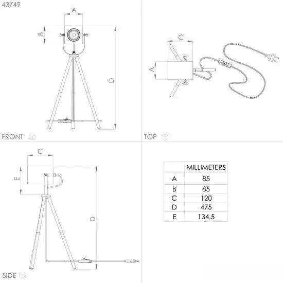 Настольная лампа Eglo Ayles 43749