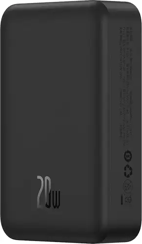 Внешний аккумулятор Baseus Magnetic Mini Wireless Fast Charge Power Bank 20W 20000mAh (черный)