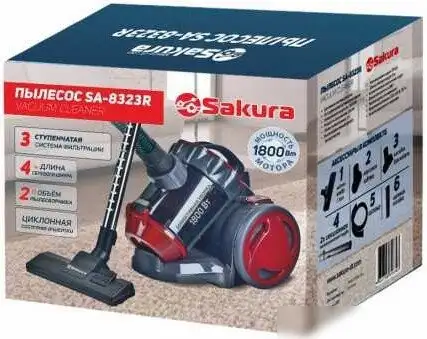 Пылесос Sakura SA-8323R - фото товара