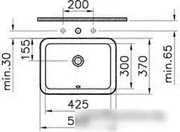 Умывальник Vitra S20 43x30.5 [5474B003-0618] - фото товара