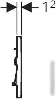 Geberit Sigma 30 115.883.KJ.1 (белый/глянцевый хром) – фото товара