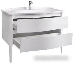 Belux Тумба под умывальник Анжело Н110-02 (1, белый глянец) – фото товара