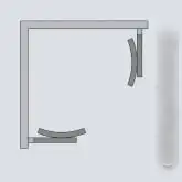 Душевой уголок Adema Гласс Лайн 90 (прозрачное стекло) - фото товара