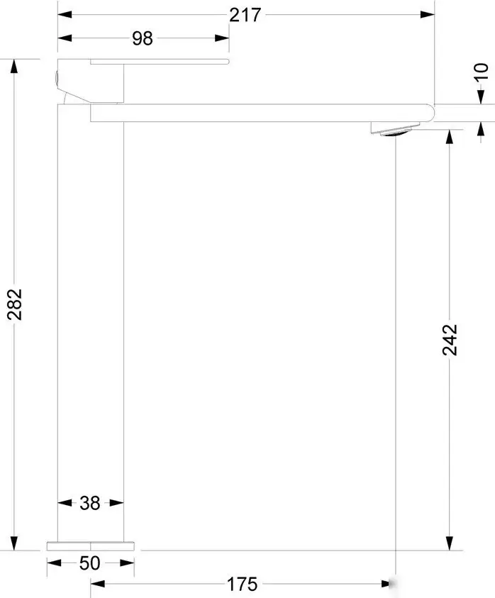 Смеситель Vincea Vogue VBF-2VS2GM - фото товара