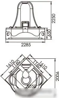 Ванна Gemy G9070 K 170x170 - фото товара