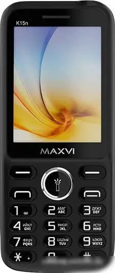 Мобильный телефон Maxvi K15n (черный) – фото товара