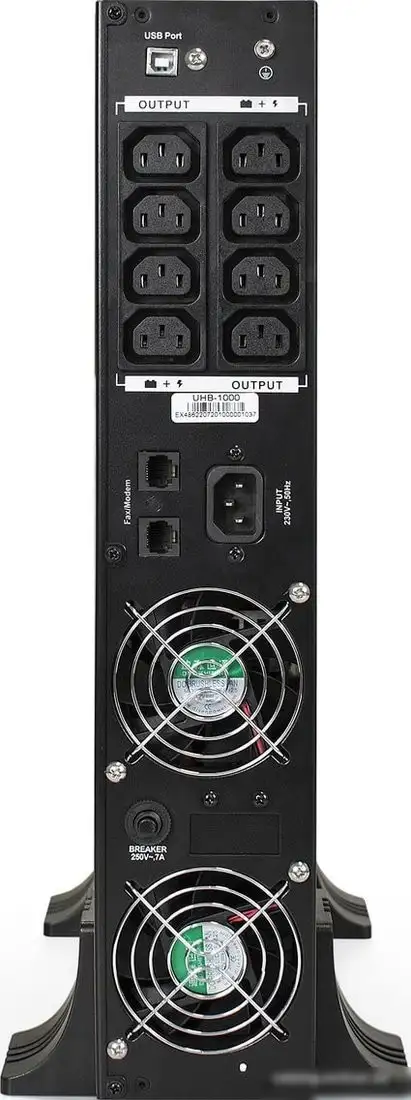 Источник бесперебойного питания ExeGate SinePower UHB-1000.LCD.AVR.C13.RJ.USB.2U – фото товара