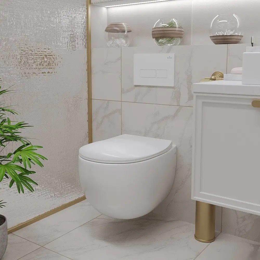 Унитаз подвесной Roxen EGG 530170-01 Rimless Soft Close NC - фото товара