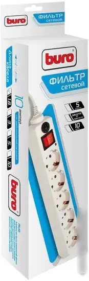 Сетевой фильтр Buro 500SH-5-W – фото товара