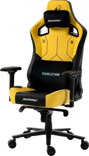 Игровое (геймерское) кресло Evolution Nomad PRO Cyberpunk Core (черный/желтый) – изображение в каталоге