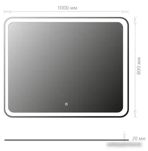 Onika Зеркало Магна 100 Led 210018 – фото товара