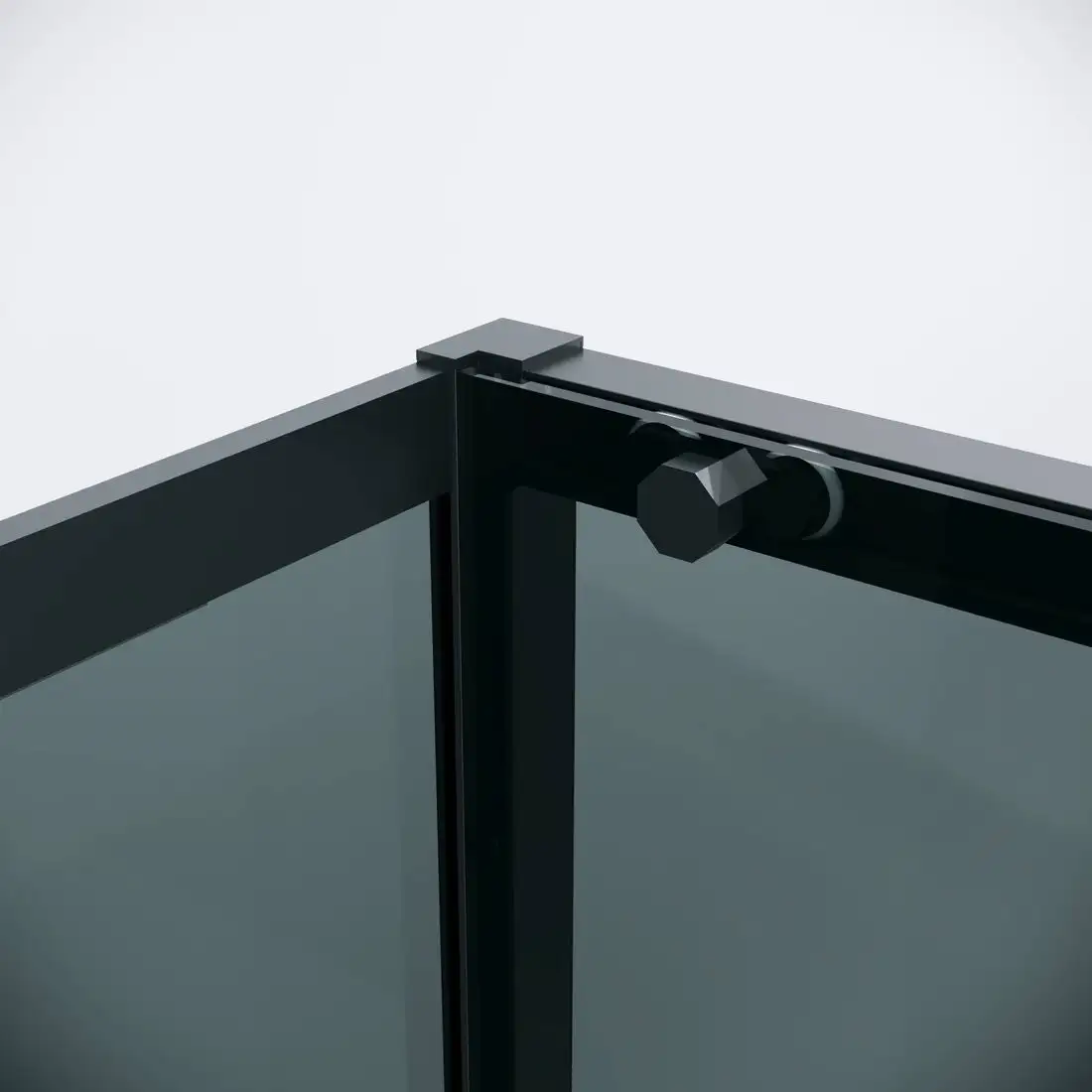 Душевой уголок Grossman Style 100x100x195 120.K33.05.1010.21.10 (черный матовый/стекло тонированное) - фото товара