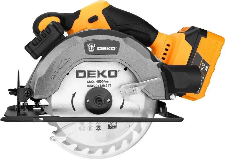 Дисковая (циркулярная) пила Deko DKCS20DA 085-1155 (с 1-им АКБ) – фото товара